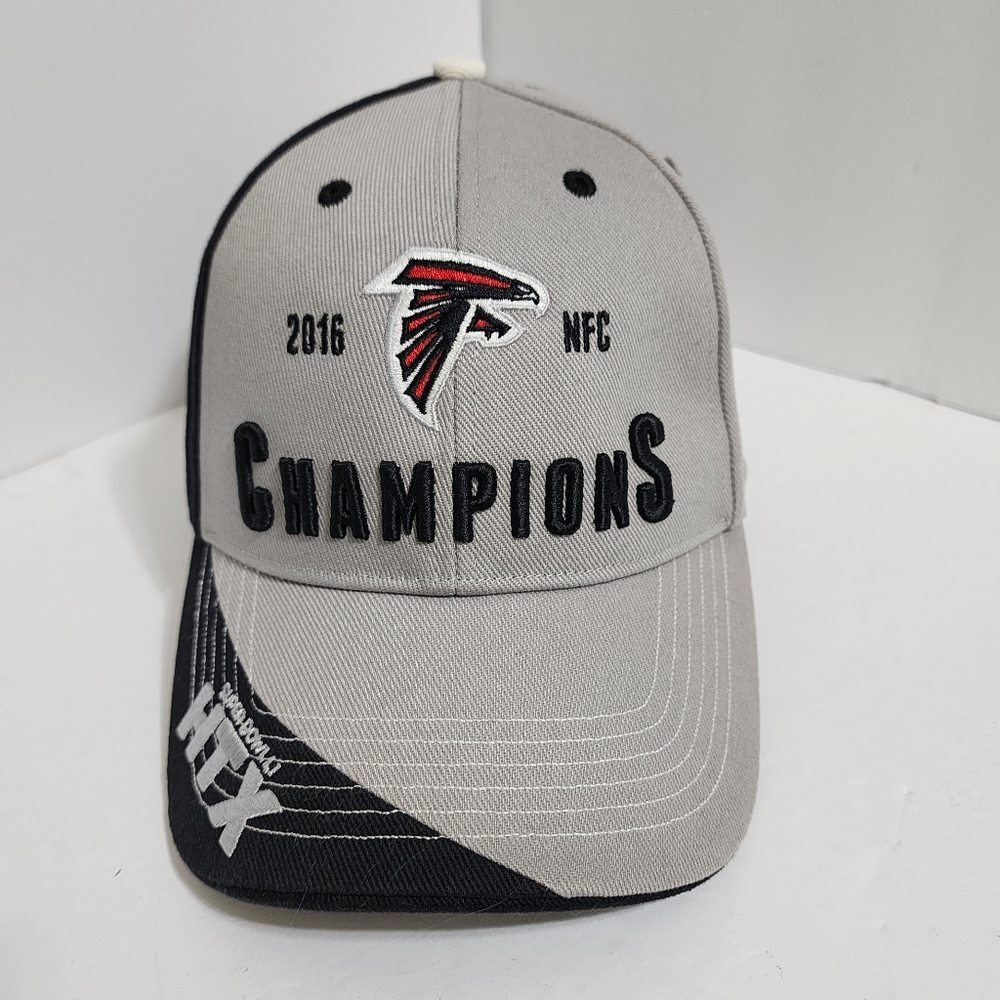 ATLANTA FALCONS 2016 NFC Conference Champions Super Bowl Hat Gray Black New Era